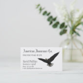 American Bald Eagle Patriotic Visitekaartje (Staand voorkant)