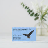American Bald Eagle Patriotic Visitekaartje (Staand voorkant)