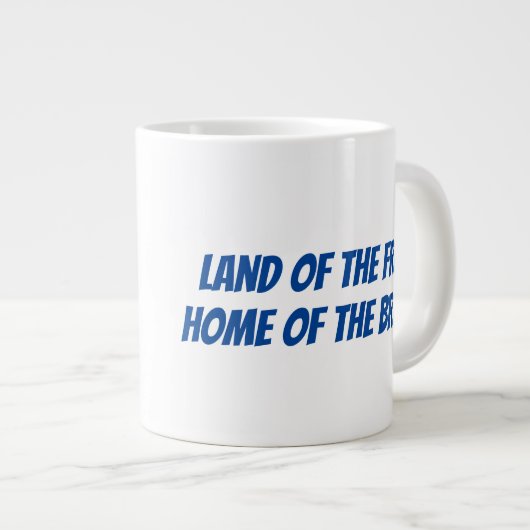 American Bald Eagle Patriottisme Grote Koffiekop (Voorkant rechts)