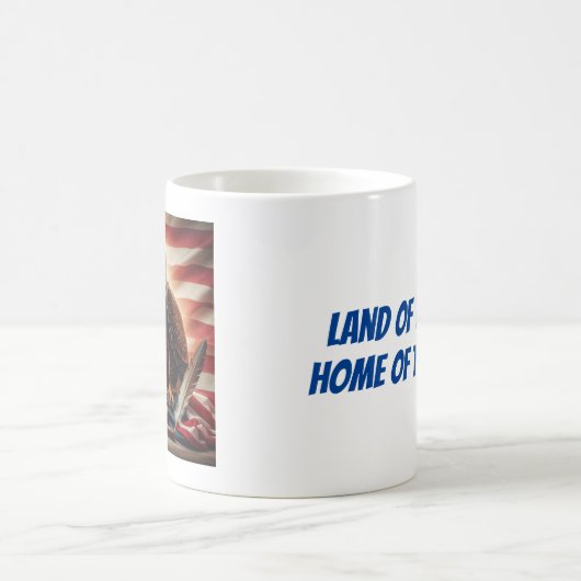 American Bald Eagle Patriottisme Koffiemok (Center)