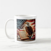 American Bald Eagle Patriottisme Koffiemok (Links)