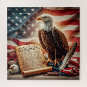 American Bald Eagle Patriottisme Legpuzzel