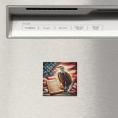 American Bald Eagle Patriottisme Magneet (Insitu (Vaatwasser))