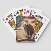 American Bald Eagle Patriottisme Pokerkaarten (Achterkant)