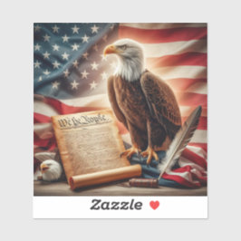 American Bald Eagle Patriottisme Sticker