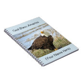 American Bald Eagle Photo on an 8x10 Journal Notitieboek (Rechterzijde)