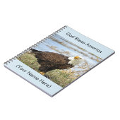 American Bald Eagle Photo on an 8x10 Journal Notitieboek (Linkerzijde)