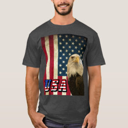 American Bald Eagle Retro Flag, Verenigde Staten S T-shirt