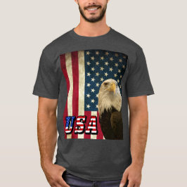 American Bald Eagle Retro Flag, Verenigde Staten S T-shirt