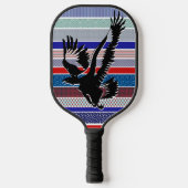 American Bald Eagle Silhouette, Red, White en Blue Pickleball Paddle (Voorkant)