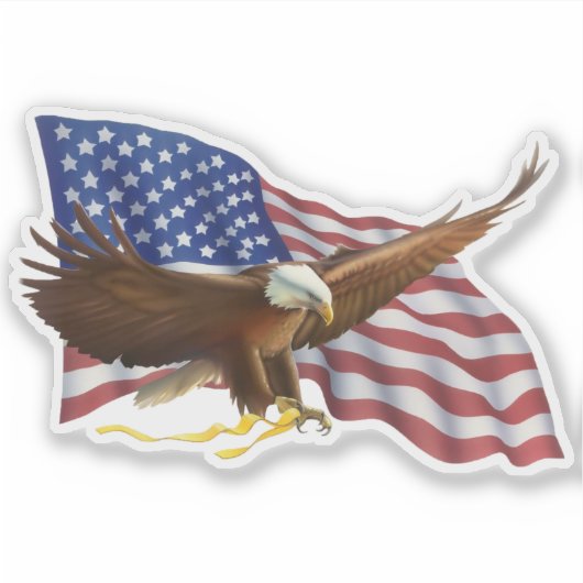 American Bald Eagle Sticker (Voorkant)
