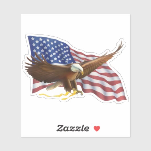 American Bald Eagle Sticker (Vel)