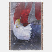 American Bald Eagle Throw Blanket Deken (Voorkant Verticaal)