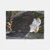 American Bald Eagle Throw Fleece Deken (Voorkant (Horizontaal))