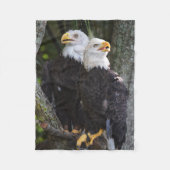 American Bald Eagle Throw Fleece Deken (Voorkant)