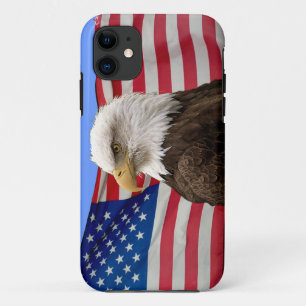 American Bald Eagle & US Flag Patriottische Telefo Case-Mate iPhone Case