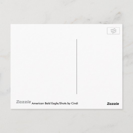 American Bald Eagle V Briefkaart (Achterkant)