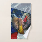 American Bald Eagle Wolf Flag Bad Handdoek (Handdoek)