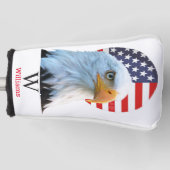 AMERICAN BALD ELGF Monogram Golf Head Hoesje Golfheadcover (Voorkant)