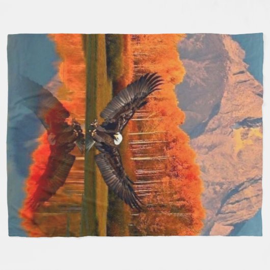 AMERICAN BALD ELLE FLEECE DEKEN (Voorkant (Horizontaal))