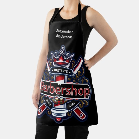 American Barber Personalize Schort (Insitu)