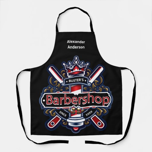 American Barber Personalize Schort (Voorkant)