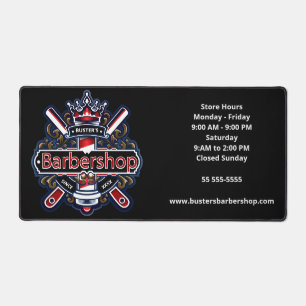 American Barber Pole Personalize Bureaumat