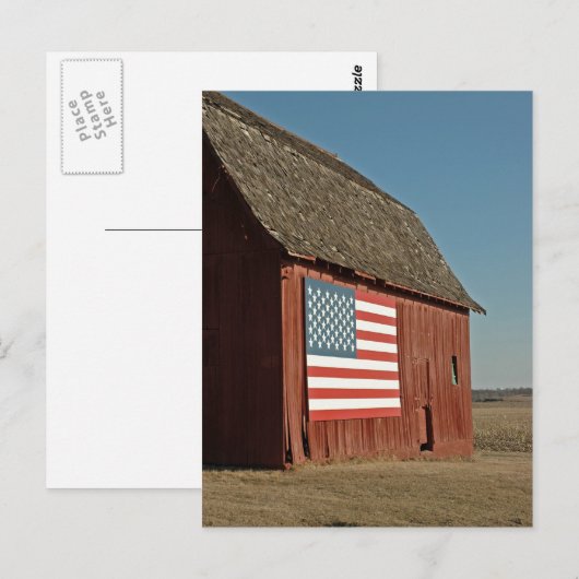 American Barn Briefkaart (Voorkant / Achterkant)
