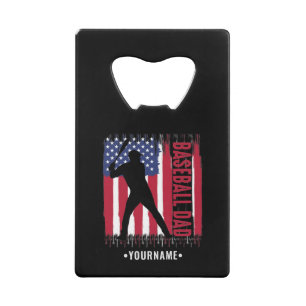 American Baseball Dad Creditkaart Flessenopener