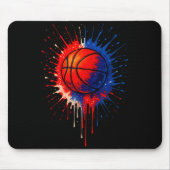 American Basketball Splash Ball Player Team Kids B Muismat (Voorkant)