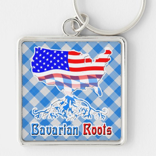American Bavarian Roots Keyring Sleutelhanger (Voorkant)