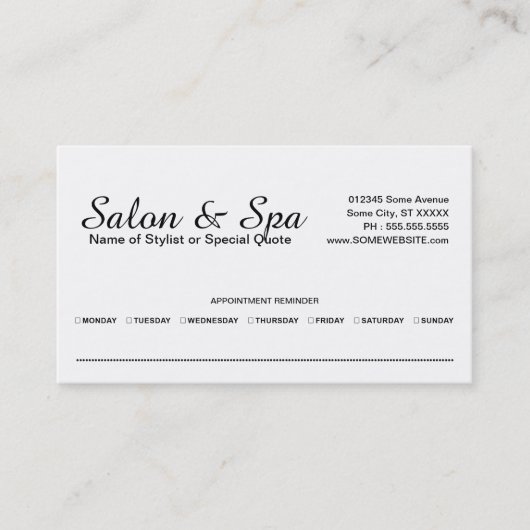 American Beauty Afspraak Herinnering Afsprakenkaartje (Voorkant)