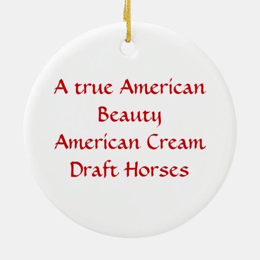 American Beauty Ornament (Achterkant)