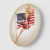 American Beauty - Retro Pinup Klok (Hoek)