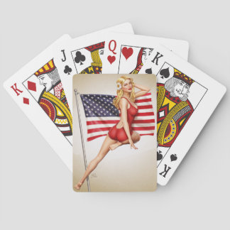 American Beauty - Retro Pinup Playing Cards Pokerkaarten
