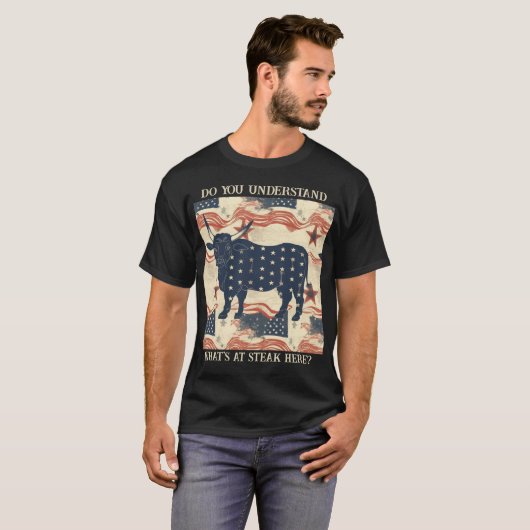 American Beef Protest T-shirt (Voorkant volledig)