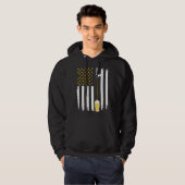 American Beer Flag International Beer Day Hoodie (Voorkant volledig)