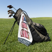 AMERICAN Beer LETS PARTY BACKDROP Golfhanddoek (Groen)