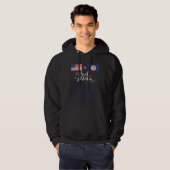 American + Belizean Mixed To Perfection Flag Hoodie (Voorkant volledig)