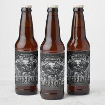 American Biker ADD NAME Skull V-Twin Motorcycli