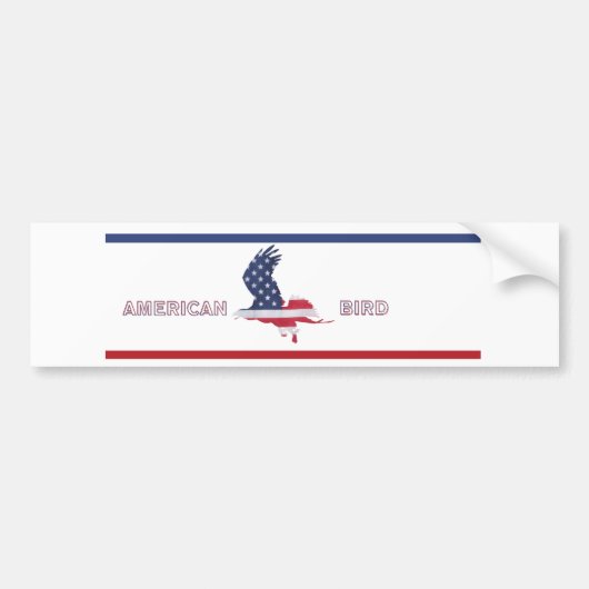 AMERICAN BIRD BUMPERSTICKER (Voorkant)
