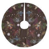 American Bird Woodland kerstpensed Polyester Kerstboom Rok (Voorkant)