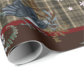 American Bird Woodland kerstwrapping Paper Cadeaupapier (Rol Hoek)