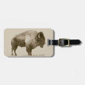 American Bison Bagagelabel (Voorkant horizontaal)