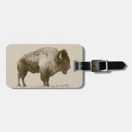 American Bison Bagagelabel (Voorkant horizontaal)