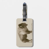 American Bison Bagagelabel (Achterkant verticaal)
