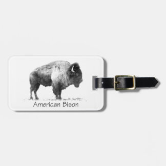 American Bison Bagagelabel