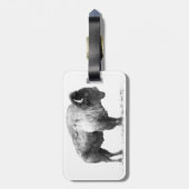 American Bison Bagagelabel (Achterkant verticaal)