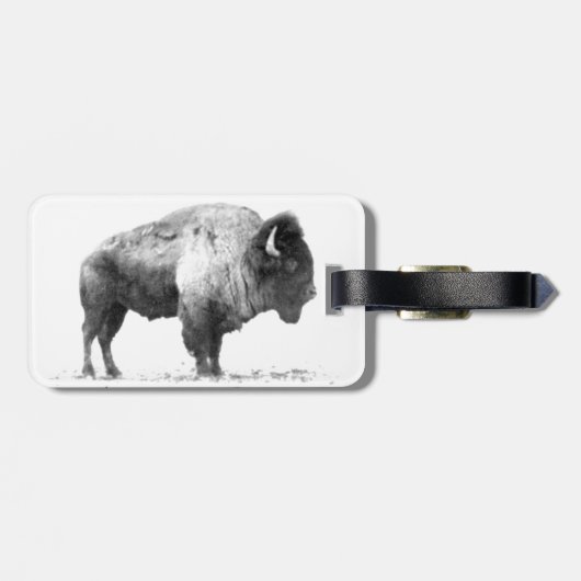American Bison Bagagelabel (Achterkant horizontaal)
