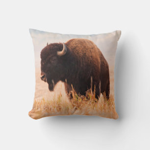 American Bison (Bison Bison) Herd In Teton 2 Kussen